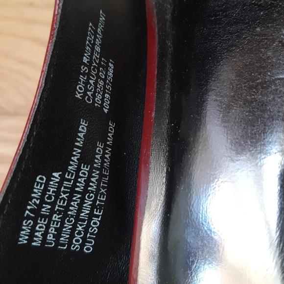 Candie’s Zebra Print Heels, New - Picture 6 of 6